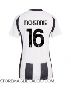 Juventus Weston McKennie #16 Maglia Gara Casa Repliche 2024-25 Donna